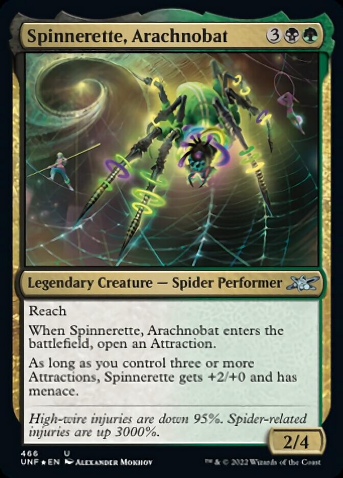 Spinnerette, Arachnobat (Galaxy Foil) [Unfinity] | Exor Games Truro