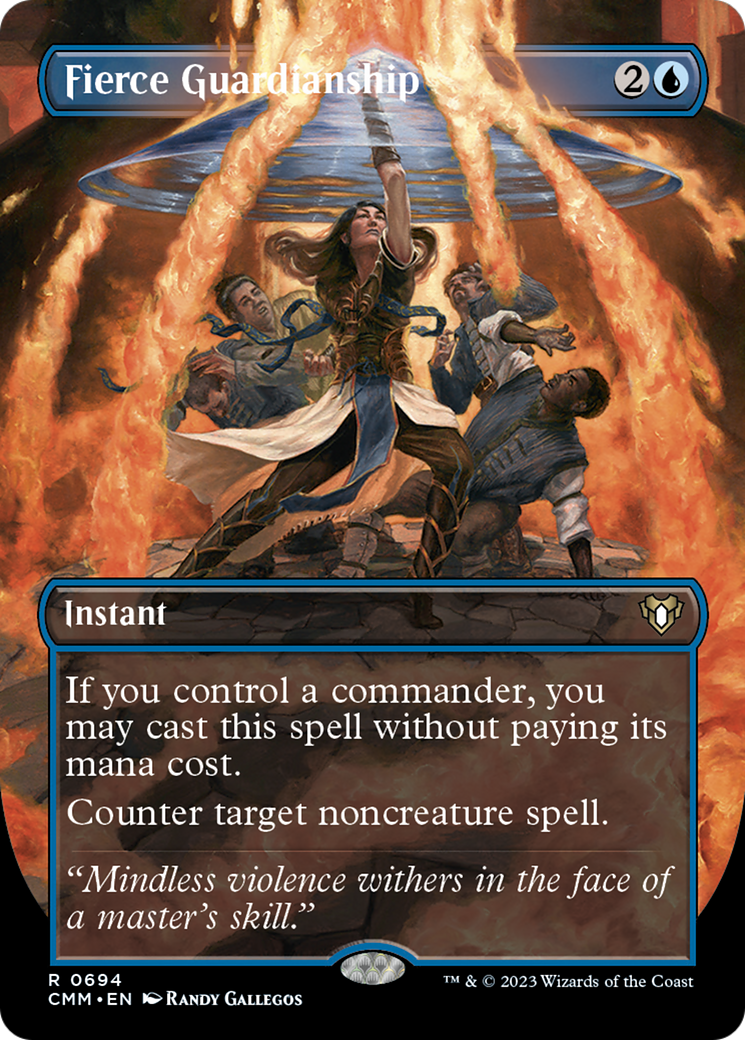 Fierce Guardianship (Borderless Alternate Art) [Commander Masters] | Exor Games Truro