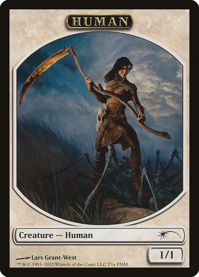 Human // Wolf Double-Sided Token [Friday Night Magic 2012] | Exor Games Truro