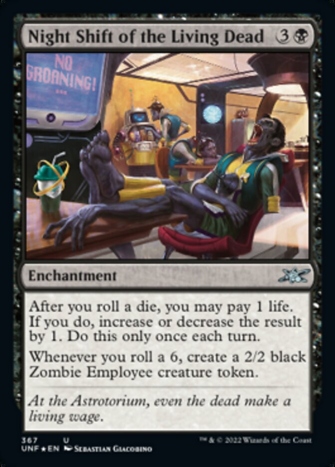 Night Shift of the Living Dead (Galaxy Foil) [Unfinity] | Exor Games Truro