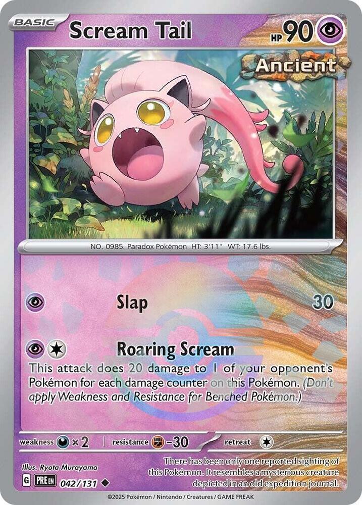 Scream Tail (042/131) (Poke Ball Pattern) [Scarlet & Violet: Prismatic Evolutions] | Exor Games Truro