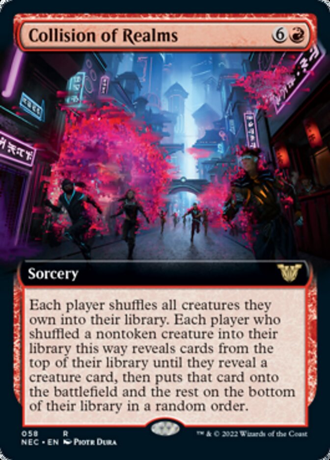 Collision of Realms (Extended Art) [Kamigawa: Neon Dynasty Commander] | Exor Games Truro