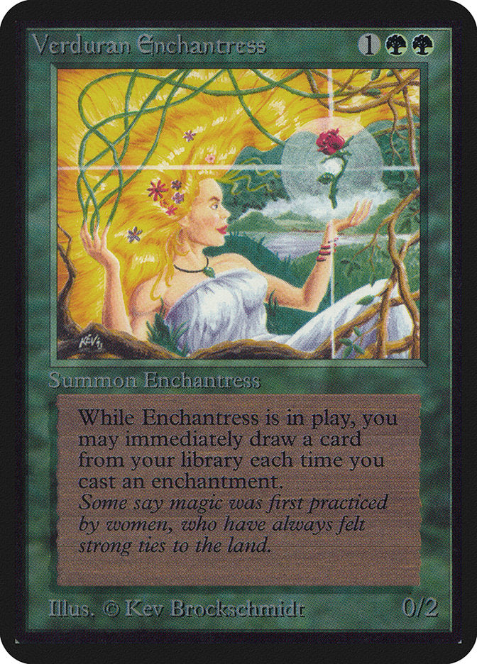 Verduran Enchantress [Alpha Edition] | Exor Games Truro