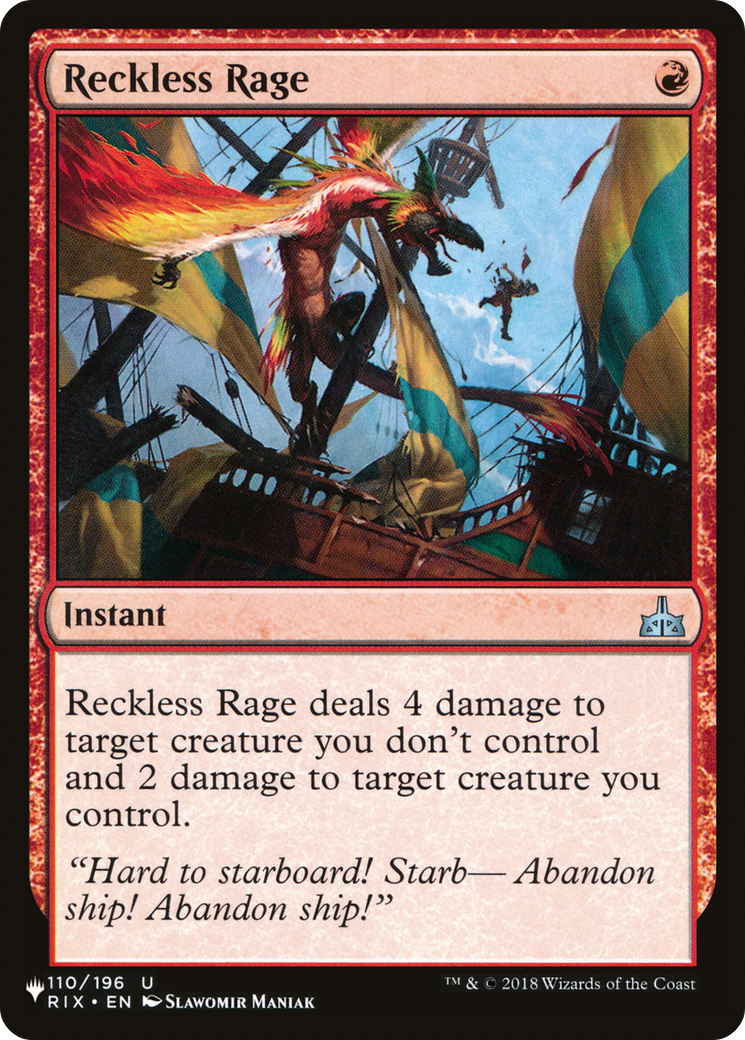Reckless Rage [The List] | Exor Games Truro