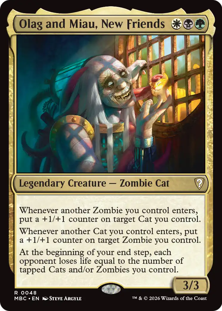 Olag and Miau, New Friends [Mystery Booster: Commander Edition] | Exor Games Truro