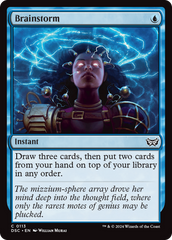 Brainstorm [Duskmourn: House of Horror Commander] | Exor Games Truro