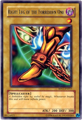 Right Leg of the Forbidden One [RP01-EN017] Rare | Exor Games Truro