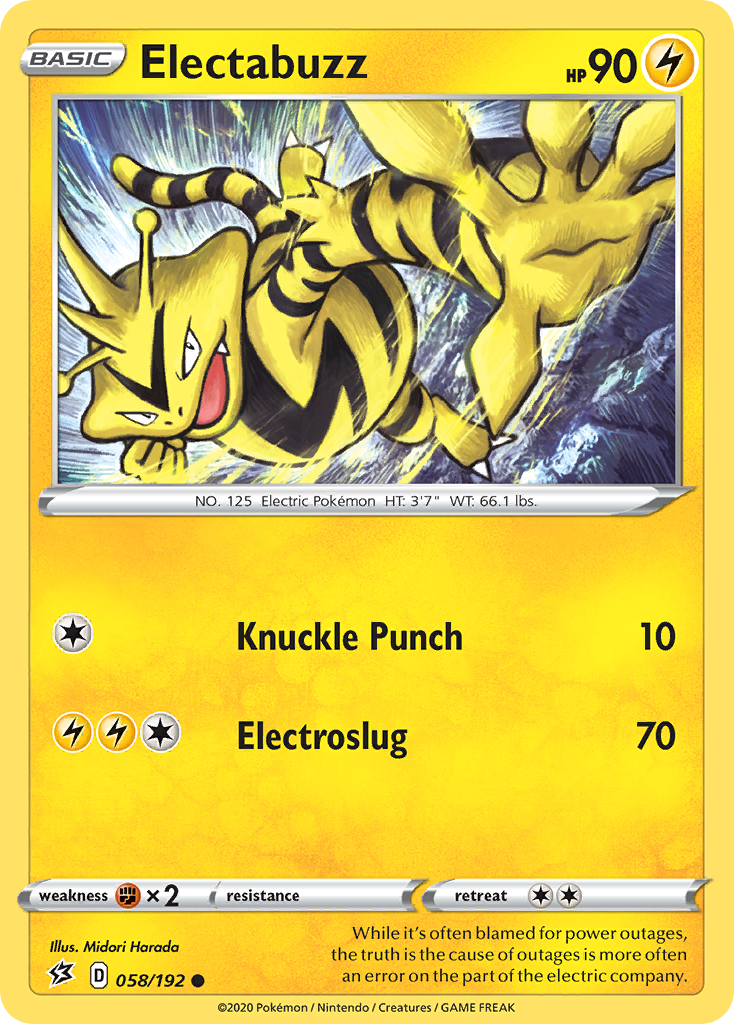 Electabuzz (058/192) [Sword & Shield: Rebel Clash] | Exor Games Truro