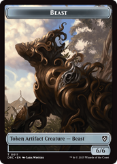 Beast (0010) // Beast (0011) Double-Sided Token [Aetherdrift Commander] | Exor Games Truro