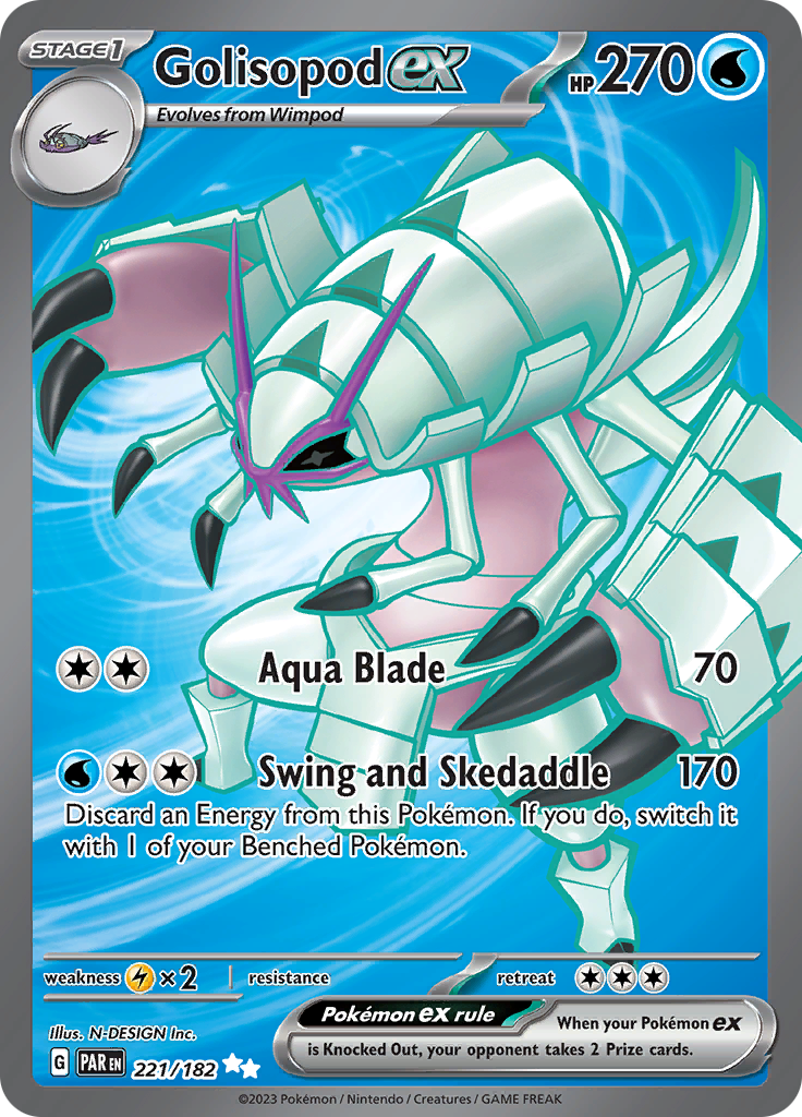 Golisopod ex (221/182) [Scarlet & Violet: Paradox Rift] | Exor Games Truro