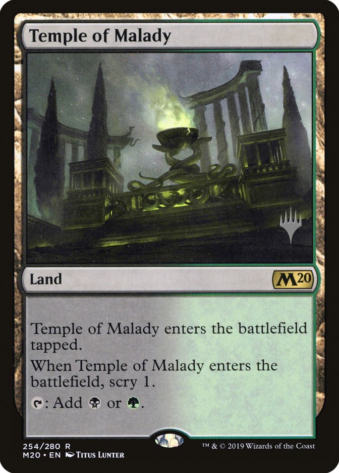 Temple of Malady (Promo Pack) [Core Set 2020 Promos] | Exor Games Truro