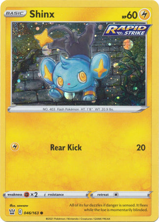 Shinx (046/163) (Cosmos Holo) [Sword & Shield: Battle Styles] | Exor Games Truro