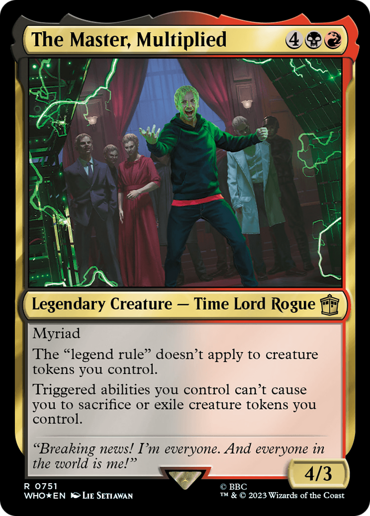 The Master, Multiplied (Surge Foil) [Doctor Who] | Exor Games Truro