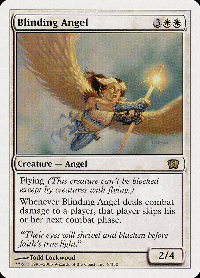 Blinding Angel (8th Edition) [Oversize Cards] | Exor Games Truro