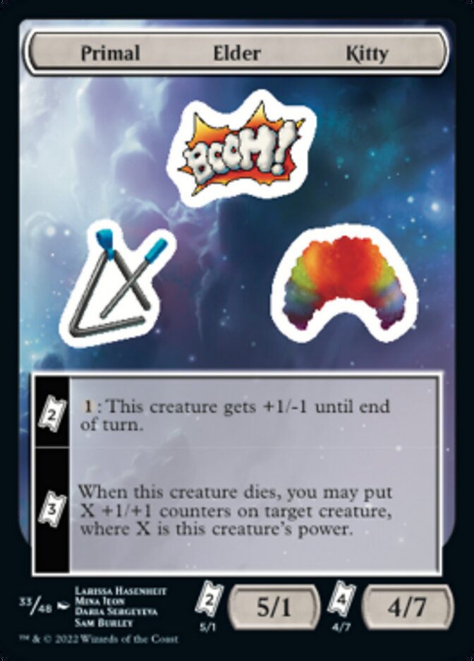 Primal Elder Kitty [Unfinity Stickers] | Exor Games Truro