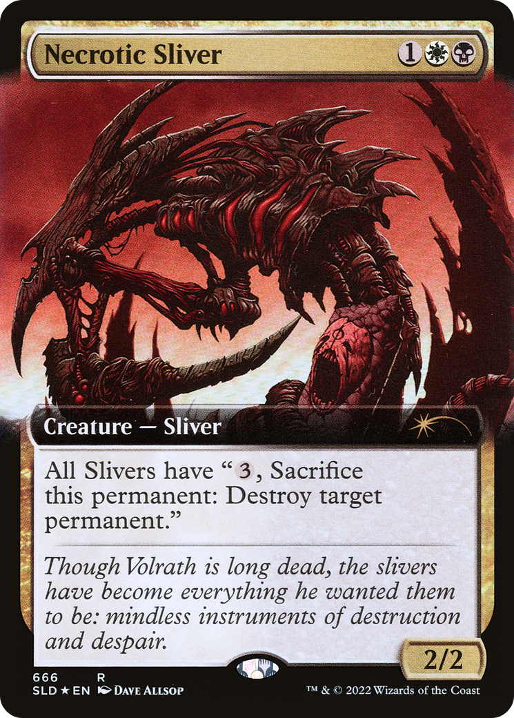 Necrotic Sliver (Extended Art) [Secret Lair Drop Promos] | Exor Games Truro