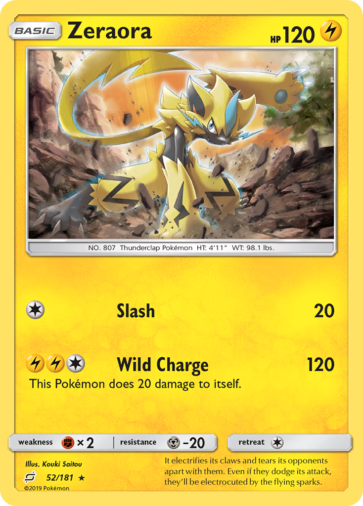 Zeraora (52/181) [Sun & Moon: Team Up] | Exor Games Truro