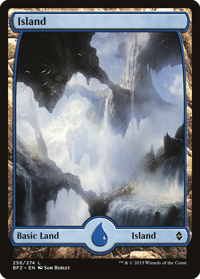 Island (256) (Full Art) [Battle for Zendikar] | Exor Games Truro