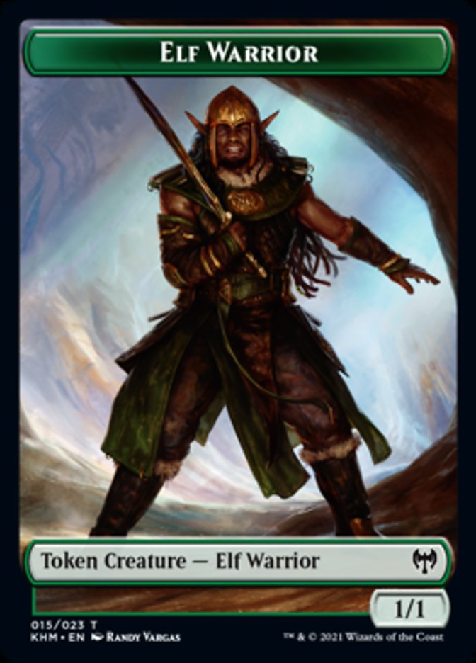 Elf Warrior Token [Kaldheim Tokens] | Exor Games Truro