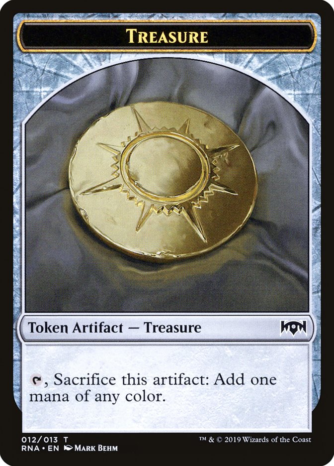 Cleric // Treasure Double-Sided Token [Ravnica Allegiance Guild Kit Tokens] | Exor Games Truro