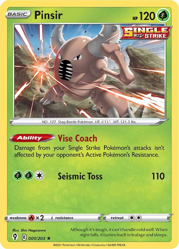 Pinsir (001/203) [Sword & Shield: Evolving Skies] | Exor Games Truro