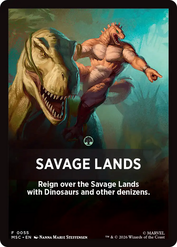 Savage Lands Theme Card [Marvel Super Heroes Commander] | Exor Games Truro