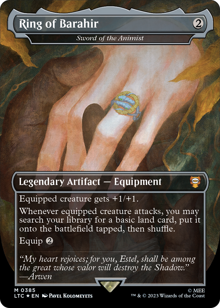 Ring of Barahir - Sword of the Animist (Surge Foil Realms and Relics) [The Lord of the Rings: Tales of Middle-Earth Commander] | Exor Games Truro