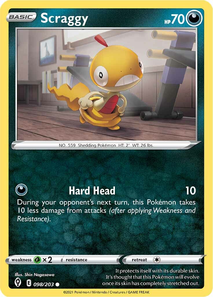 Scraggy (098/203) [Sword & Shield: Evolving Skies] | Exor Games Truro