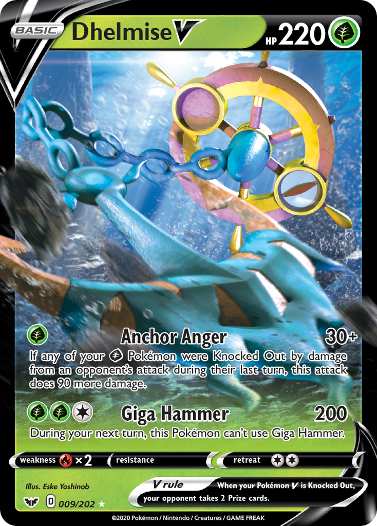 Dhelmise V (009/202) [Sword & Shield: Base Set] | Exor Games Truro