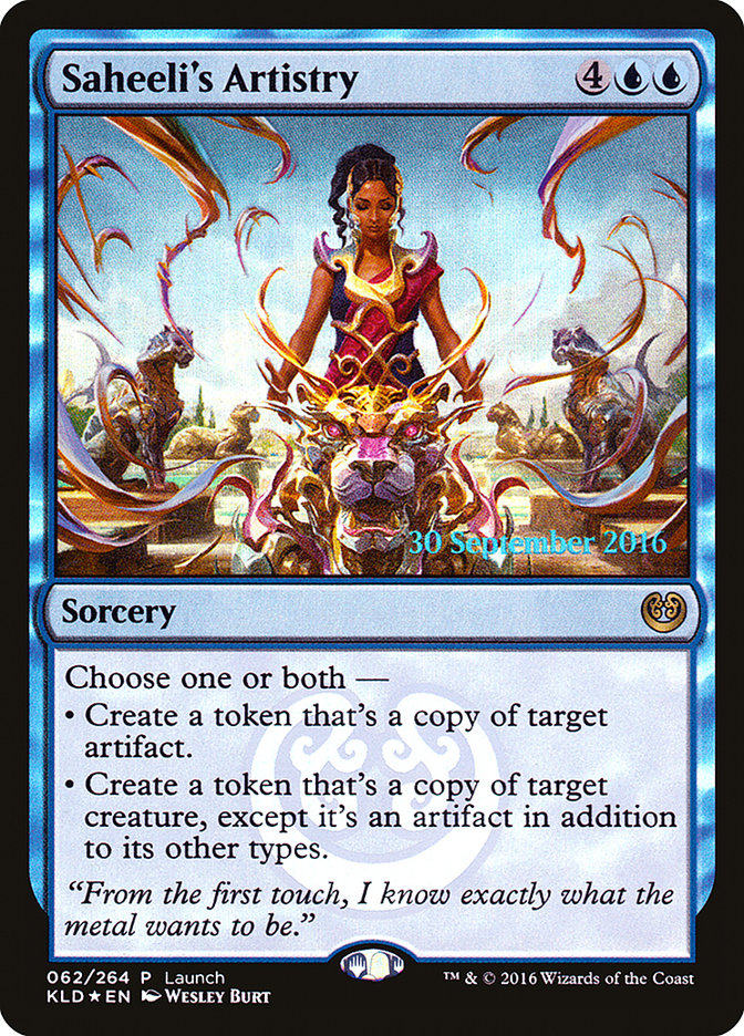 Saheeli's Artistry (Launch) [Kaladesh Promos] | Exor Games Truro