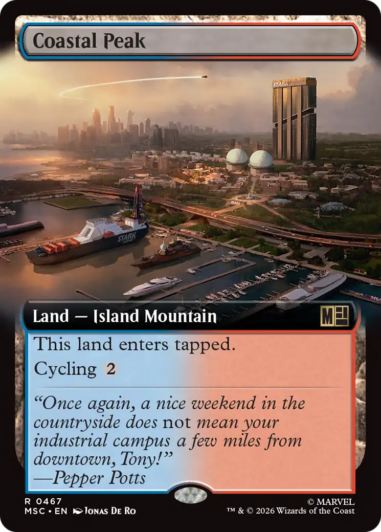 Coastal Peak (Extended Art) [Marvel Super Heroes Commander] | Exor Games Truro