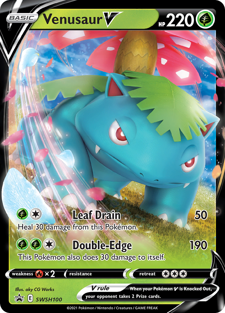 Venusaur V (SWSH100) [Sword & Shield: Black Star Promos] | Exor Games Truro