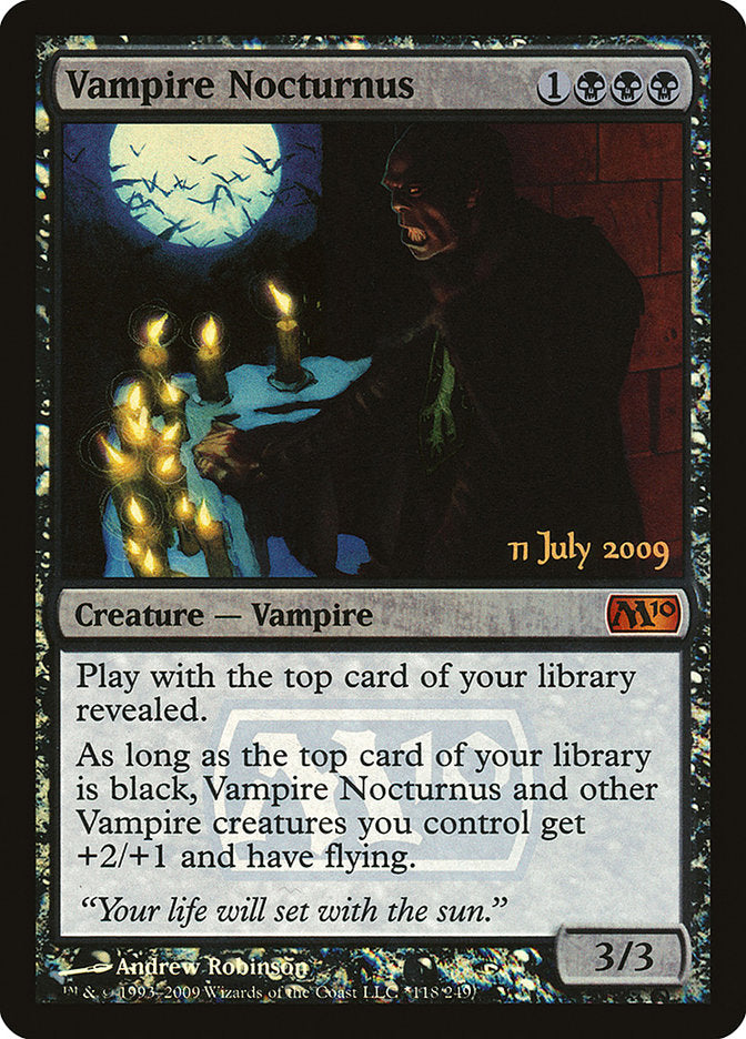 Vampire Nocturnus [Magic 2010 Prerelease Promos] | Exor Games Truro