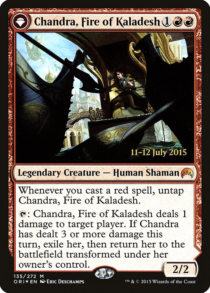 Chandra, Fire of Kaladesh // Chandra, Roaring Flame [Magic Origins Prerelease Promos] | Exor Games Truro