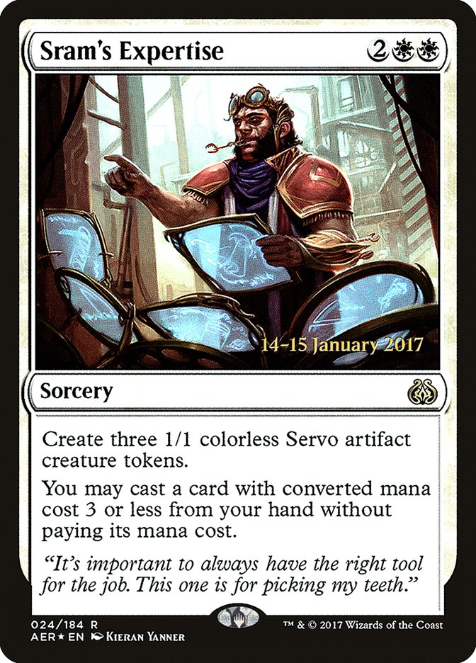 Sram's Expertise [Aether Revolt Prerelease Promos] | Exor Games Truro