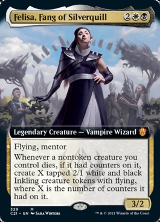 Felisa, Fang of Silverquill (Extended Art) [Commander 2021] | Exor Games Truro