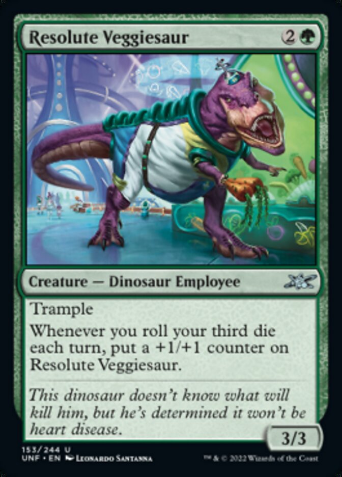 Resolute Veggiesaur [Unfinity] | Exor Games Truro