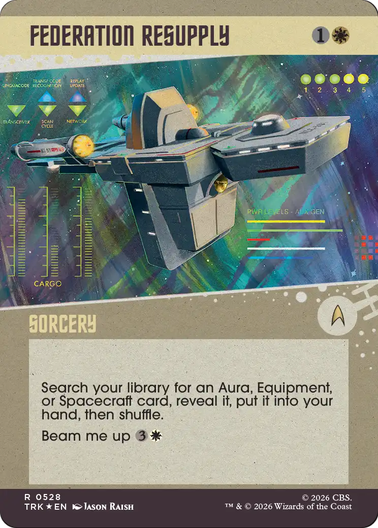 Federation Resupply (Showcase) (Surge Foil) [Star Trek] | Exor Games Truro