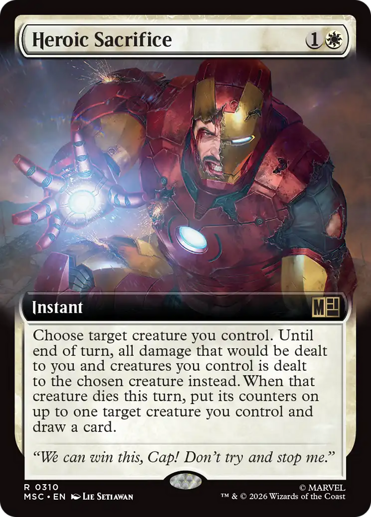 Heroic Sacrifice (Extended Art) [Marvel Super Heroes Commander] | Exor Games Truro