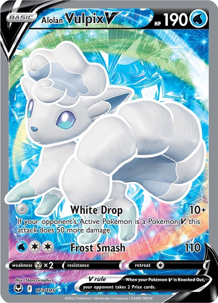 Alolan Vulpix V (173/195) [Sword & Shield: Silver Tempest] | Exor Games Truro