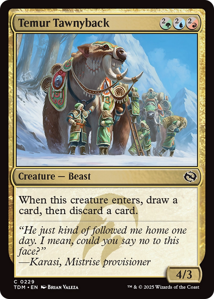 Temur Tawnyback [Tarkir: Dragonstorm] | Exor Games Truro
