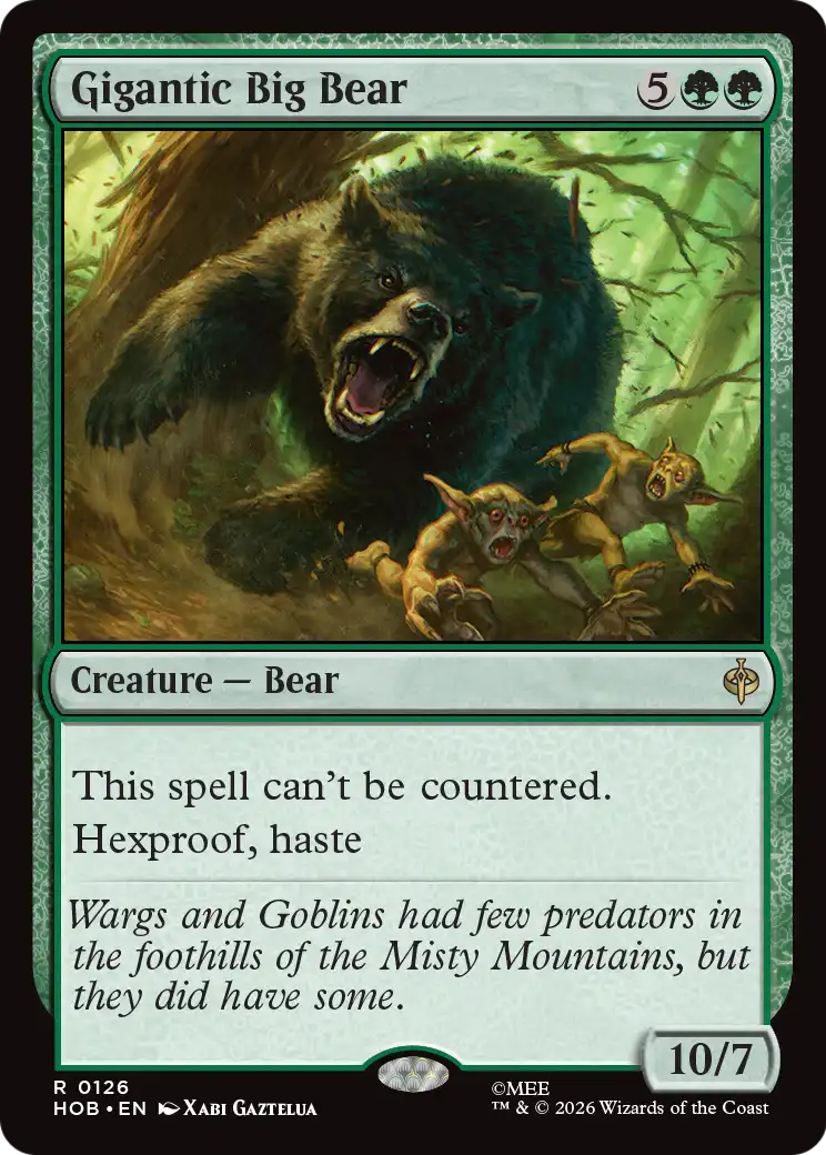 Gigantic Big Bear [The Hobbit] | Exor Games Truro