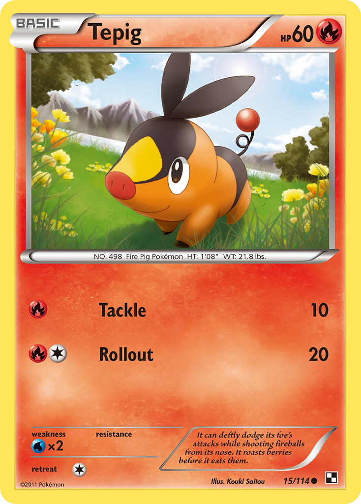 Tepig (15/114) [Black & White: Base Set] | Exor Games Truro