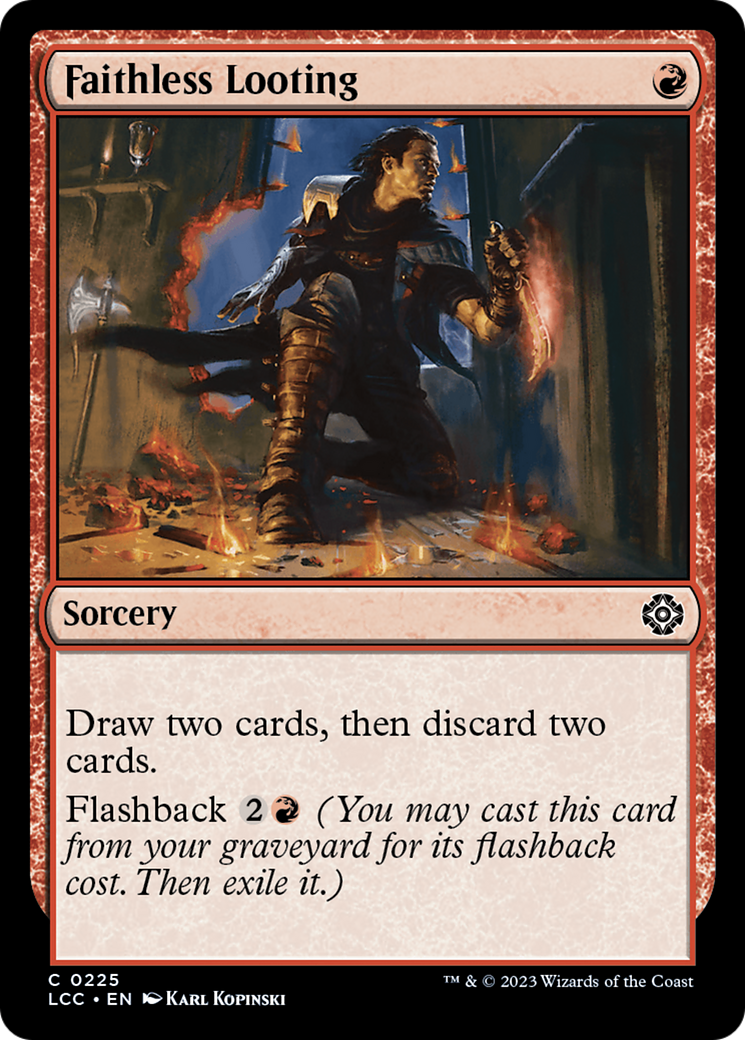 Faithless Looting [The Lost Caverns of Ixalan Commander] | Exor Games Truro