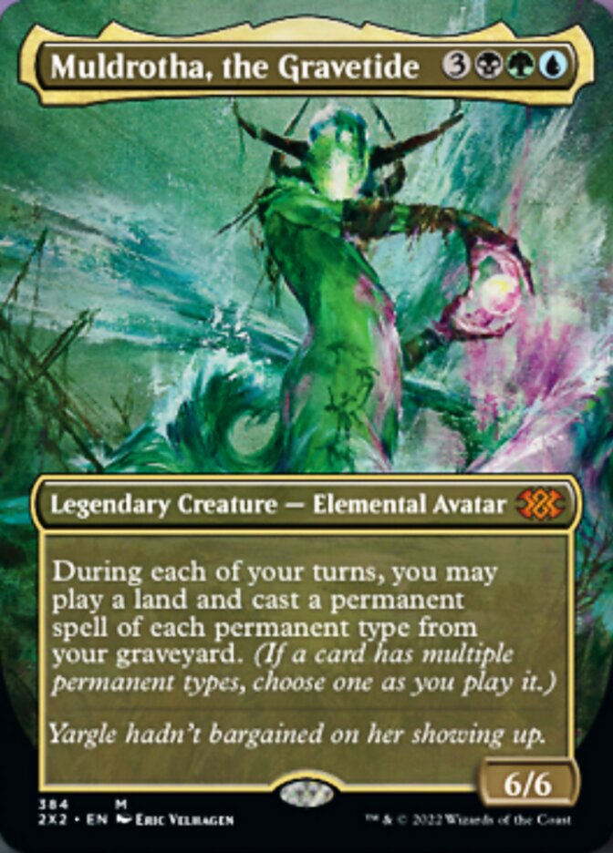 Muldrotha, the Gravetide (Borderless Alternate Art) [Double Masters 2022] | Exor Games Truro