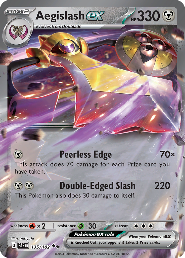 Aegislash ex (135/182) [Scarlet & Violet: Paradox Rift] | Exor Games Truro