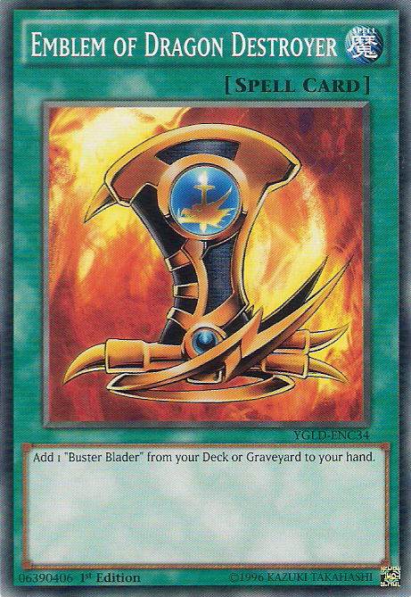 Emblem of Dragon Destroyer [YGLD-ENC34] Common | Exor Games Truro