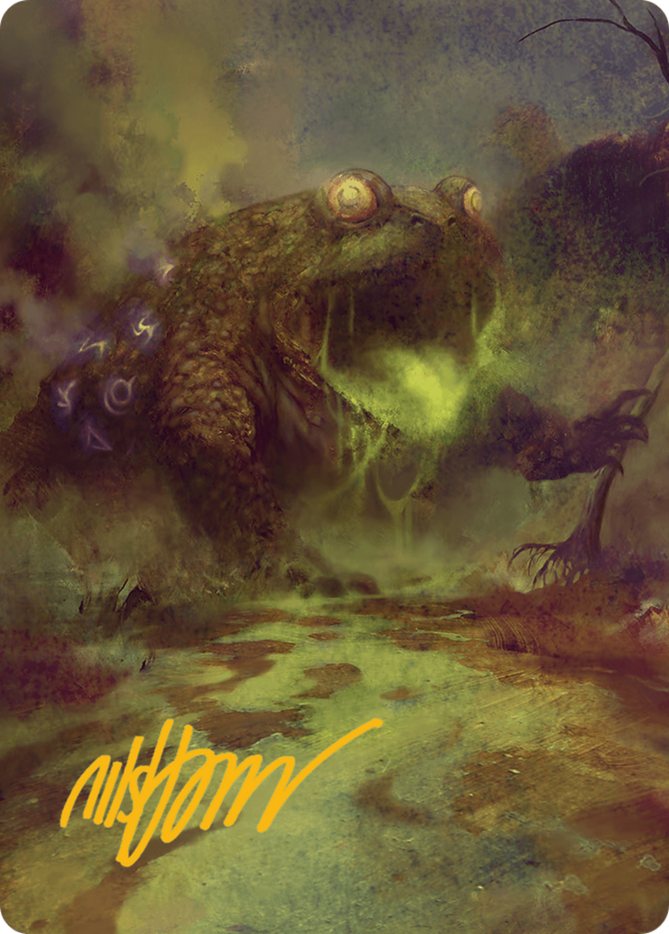 The Gitrog Monster Art Card (Gold-Stamped Signature) [Bloomburrow Art Series] | Exor Games Truro