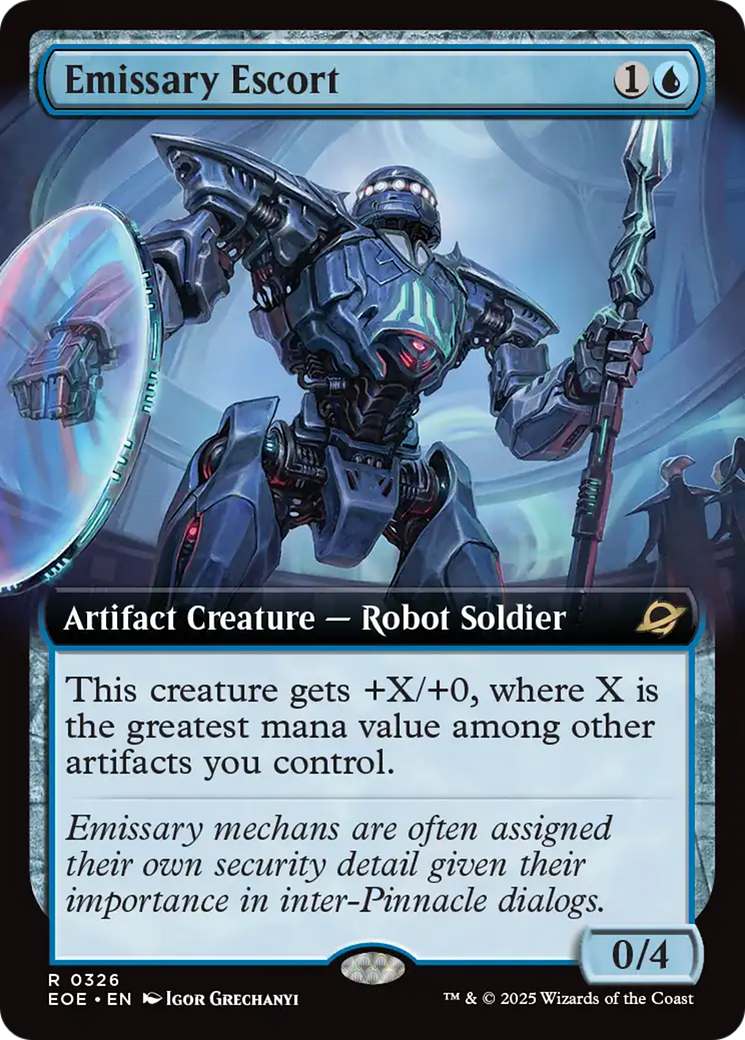 Emissary Escort (Extended Art) [Edge of Eternities] | Exor Games Truro