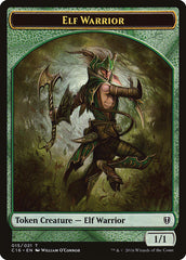 Elf Warrior // Zombie Double-Sided Token [Commander 2016 Tokens] | Exor Games Truro